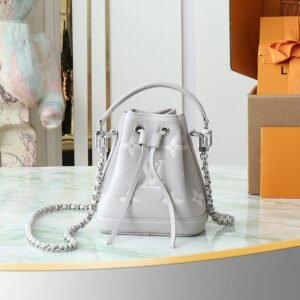 Nano Noé supple Monogram Empreinte leather handbag BW01
