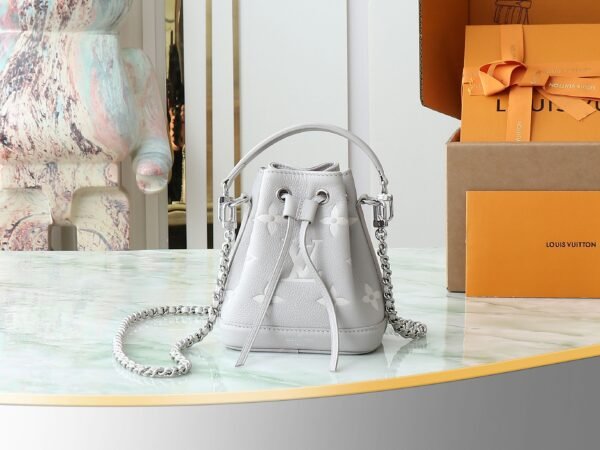 Nano Noé supple Monogram Empreinte leather handbag BW01