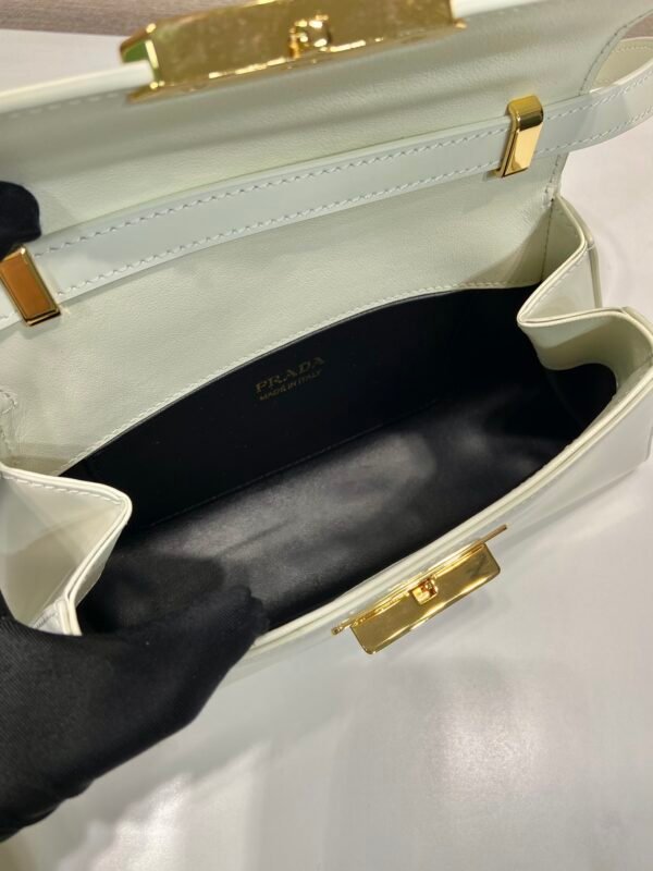 1BD343 Leather handbag - White. BW02 - Image 7