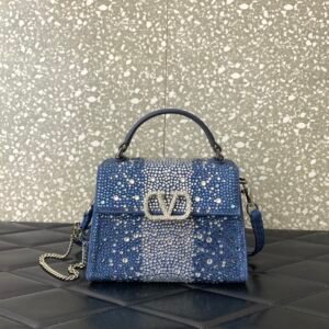 VSLING small denim handbag with adjustable shoulder strap.JW01