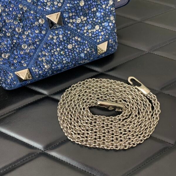 Romanstud handbag decorated with stone and studs.BW02 - Image 8