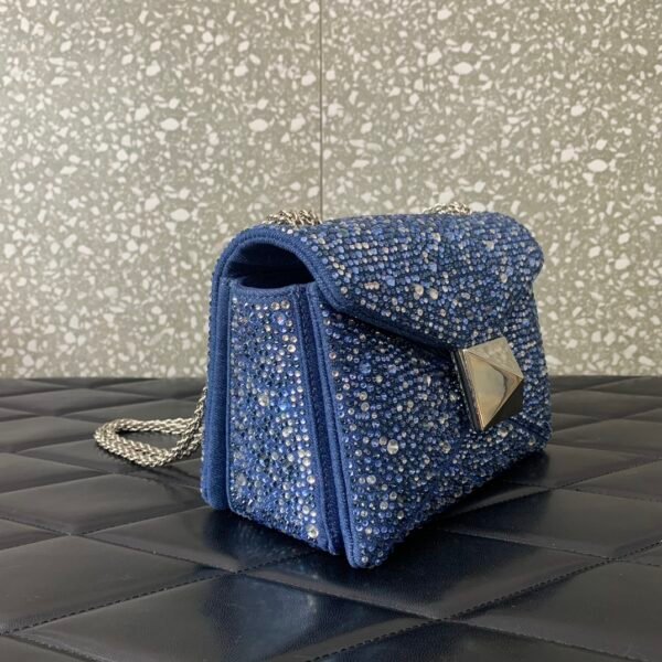 ONE STUD rhinestone denim bag.BW02 - Image 3