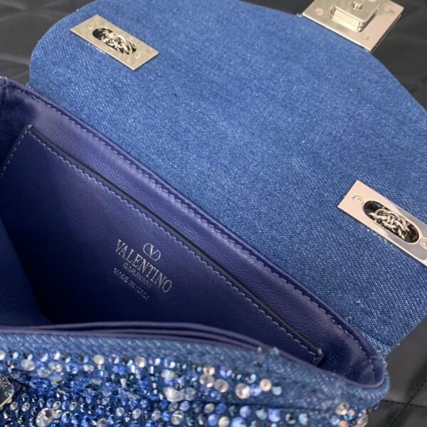 ONE STUD rhinestone denim bag.BW02 - Image 7