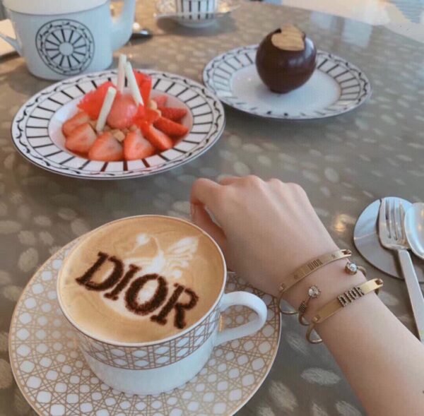Retro Rhinestone Bracelet wore alone or in stack.JW01 - Image 2