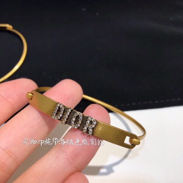 Retro Rhinestone Bracelet wore alone or in stack.JW01 - Image 6