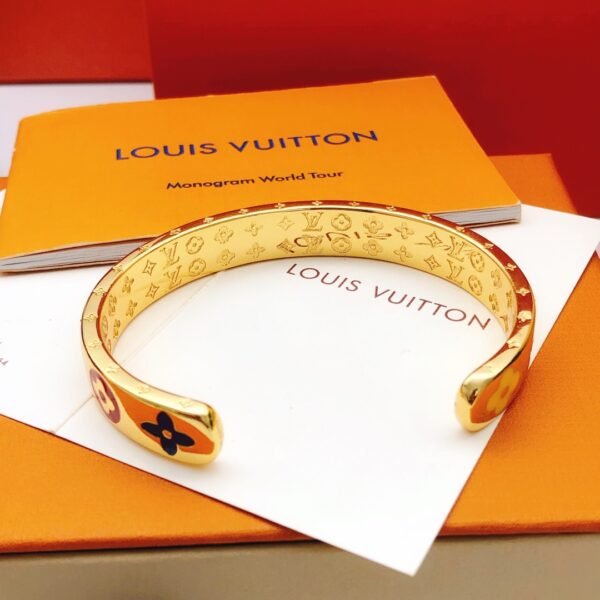 Old Flower color Bracelet Brass material.JW01 - Image 4