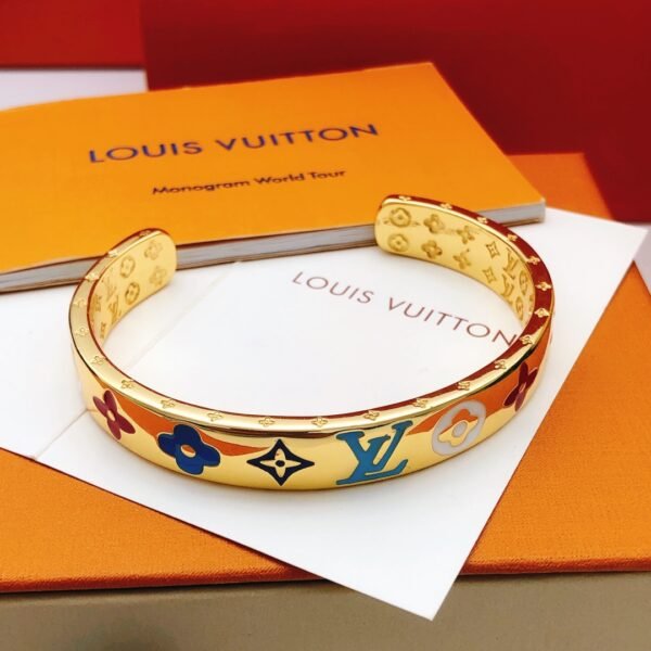 Old Flower color Bracelet Brass material.JW01 - Image 5
