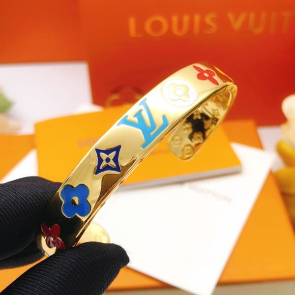 Old Flower color Bracelet Brass material.JW01 - Image 7