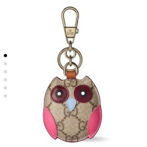 GG emblem Joyful Cute Owl Keychain. JW01