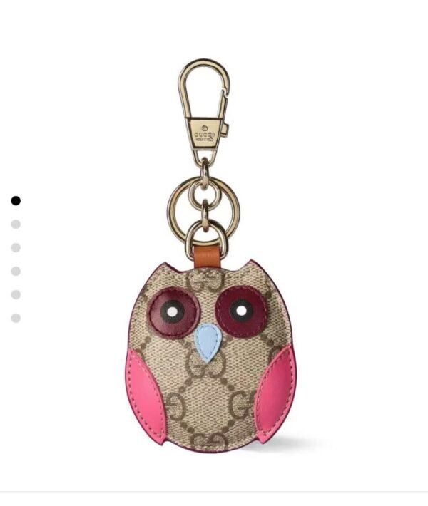 GG emblem Joyful Cute Owl Keychain. JW01