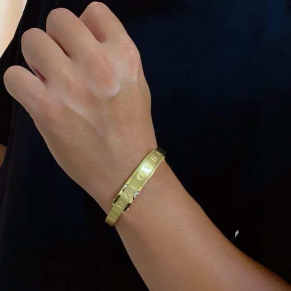 14k stainless steel 21cm men's Bracelet.JW01 - Image 8