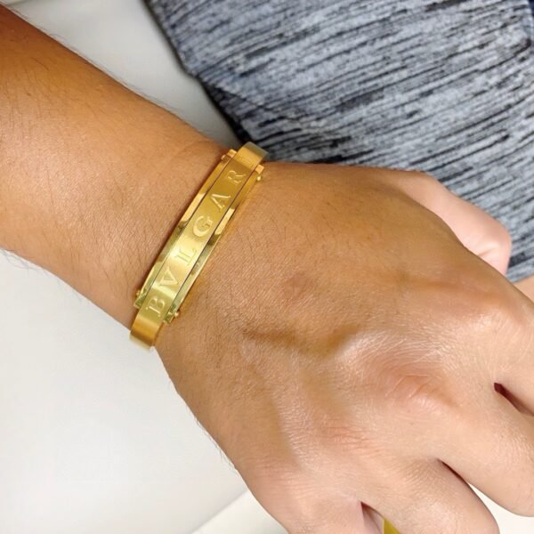 14k stainless steel 21cm men's Bracelet.JW01 - Image 7