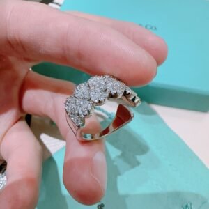 Adjustable platinum V gold plated ring.JW01