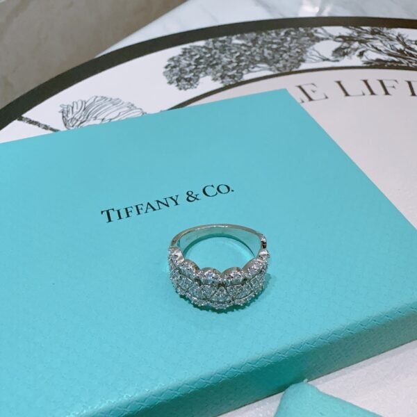 Adjustable platinum V gold plated ring.JW01 - Image 2