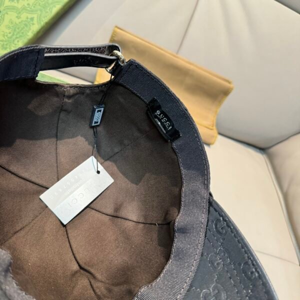 Baseball cap satin fabric first layer of cowhide. CW01 - Image 6