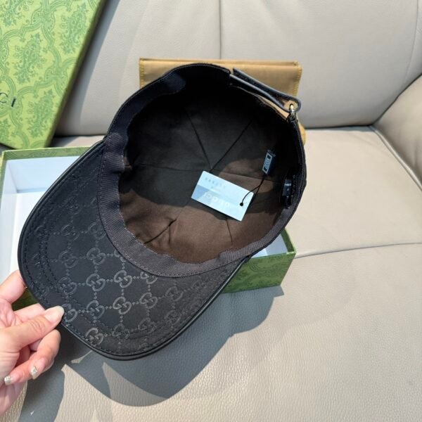 Baseball cap satin fabric first layer of cowhide. CW01 - Image 7