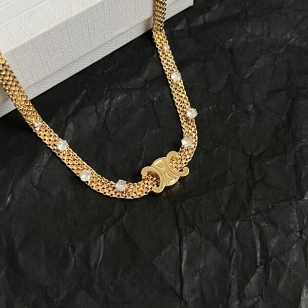 Bold Golden necklace adjustable. JW01 - Image 4