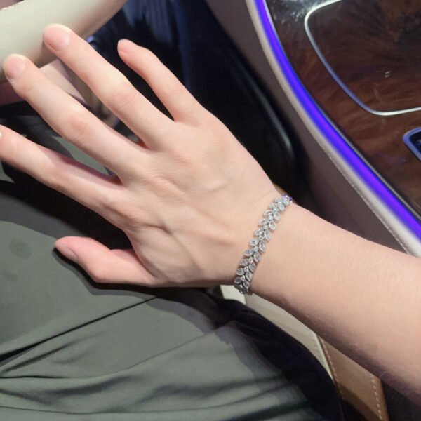 Bracelet with high-carbon diamonds and top-grade sub-gold material.JW01 - Image 7