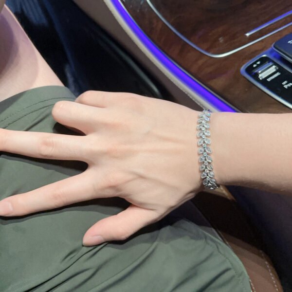 Bracelet with high-carbon diamonds and top-grade sub-gold material.JW01 - Image 8