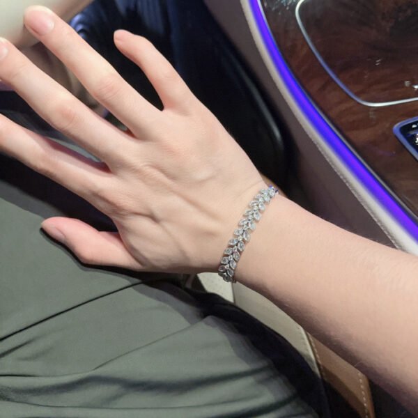 Bracelet with high-carbon diamonds and top-grade sub-gold material.JW01 - Image 9