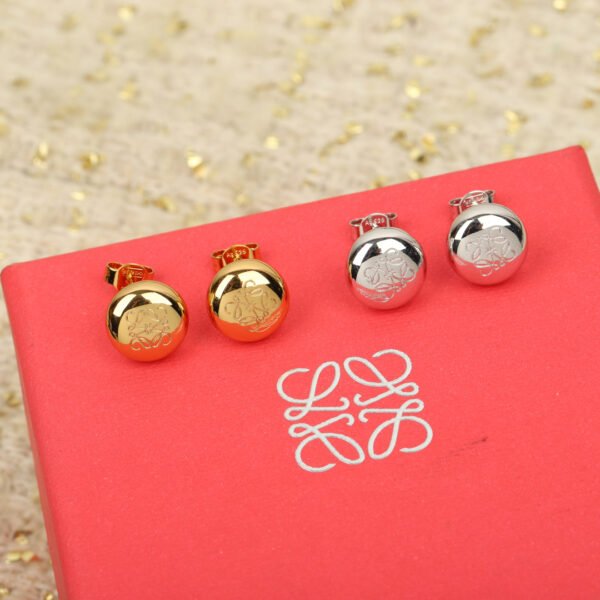 Small gold/silver bean earrings 925 silver needle.JW01 - Image 5