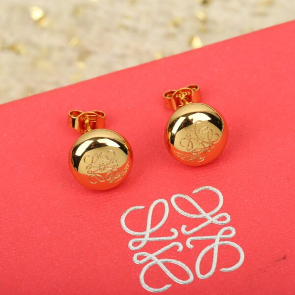 Small gold/silver bean earrings 925 silver needle.JW01 - Image 4
