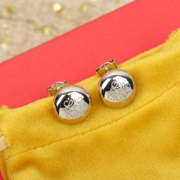 Small gold/silver bean earrings 925 silver needle.JW01 - Image 8
