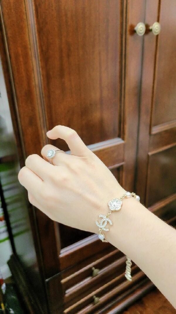 Diamond Five-Leaf clover double bracelet adjustable.JW01 - Image 8