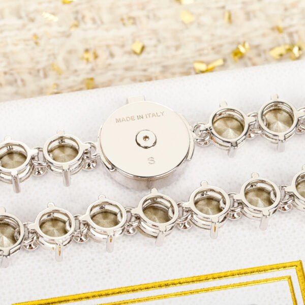 M!u M!u enamel letter Full Diamond Bracelet. JW01 - Image 4