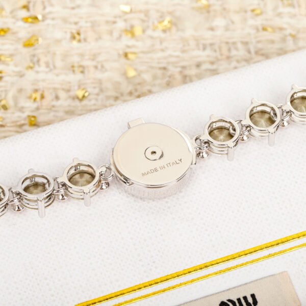 M!u M!u enamel letter Full Diamond Bracelet. JW01 - Image 5