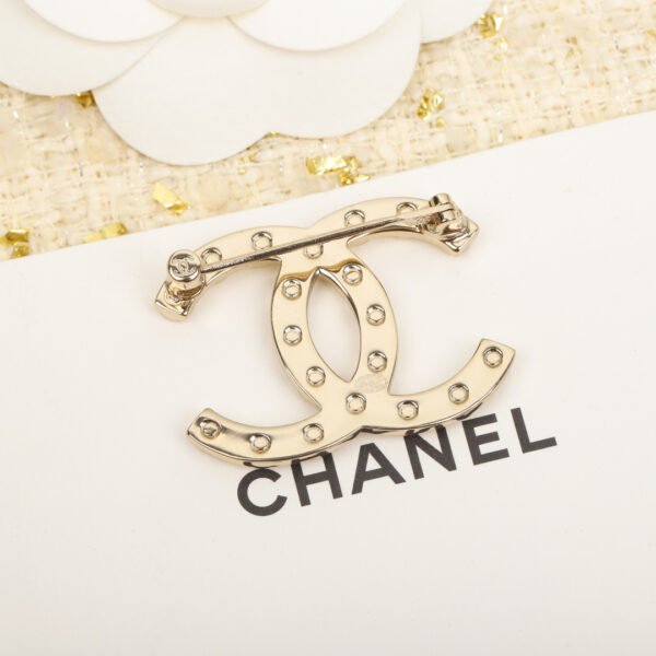 Double C Round diamond Brooch.JW01 - Image 3