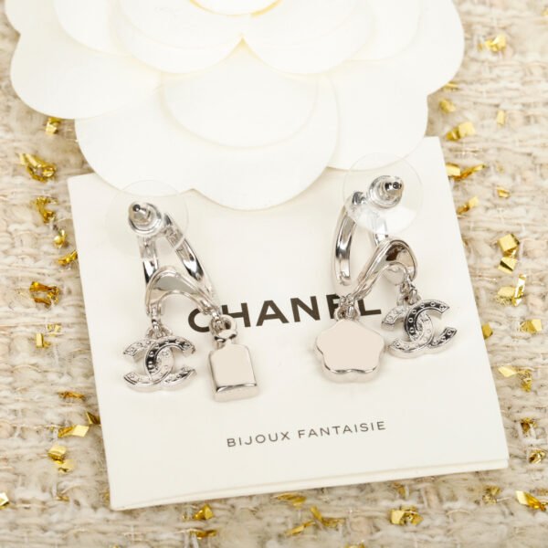 25P Early Spring Silver Asymmetrical earrings.JW01 - Image 4