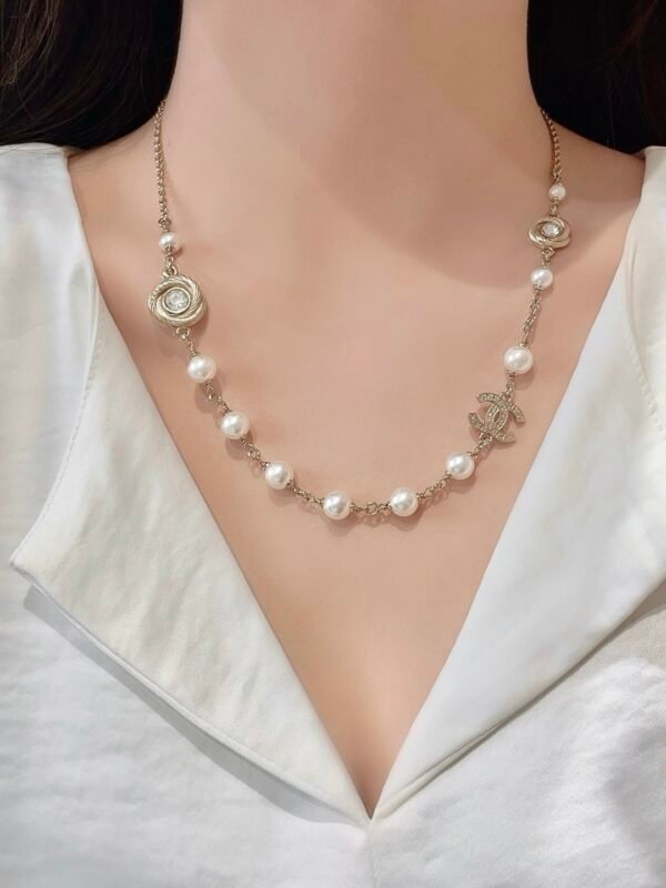 25s Latest Pearl Necklace classic Double C.JW01 - Image 7