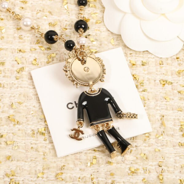 Lion doll pearl sweater necklace.JW01 - Image 4