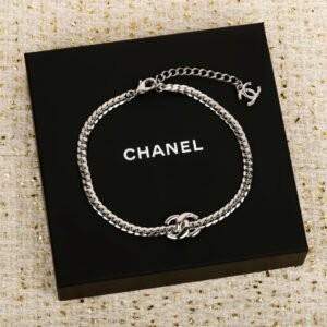 Snake bone Choker double C necklace.JW01