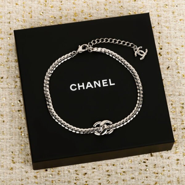 Snake bone Choker double C necklace.JW01