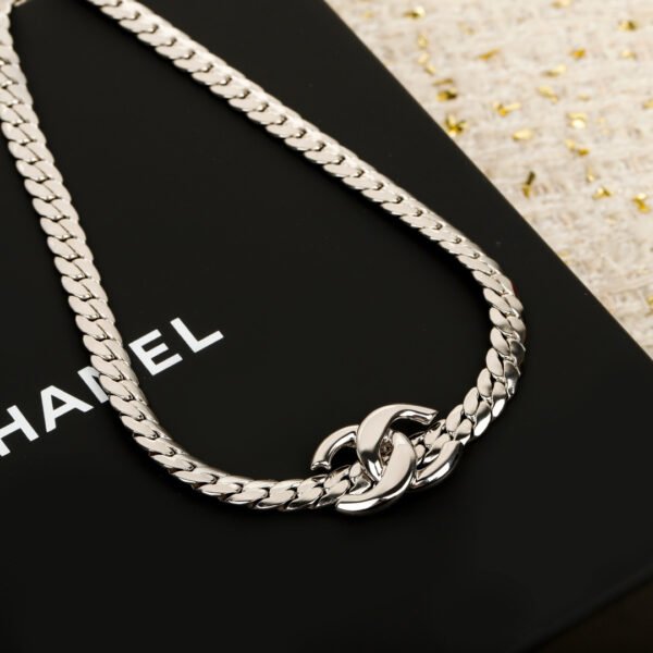 Snake bone Choker double C necklace.JW01 - Image 4