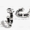 Classic Leather and Chain design, denim leather and metal chains. JW01