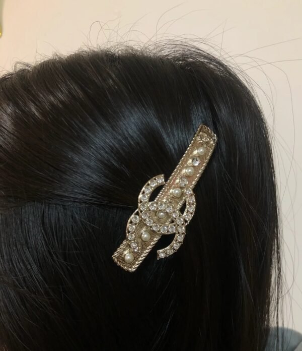 Double C Pearl and Diamond Hairpin.JW01