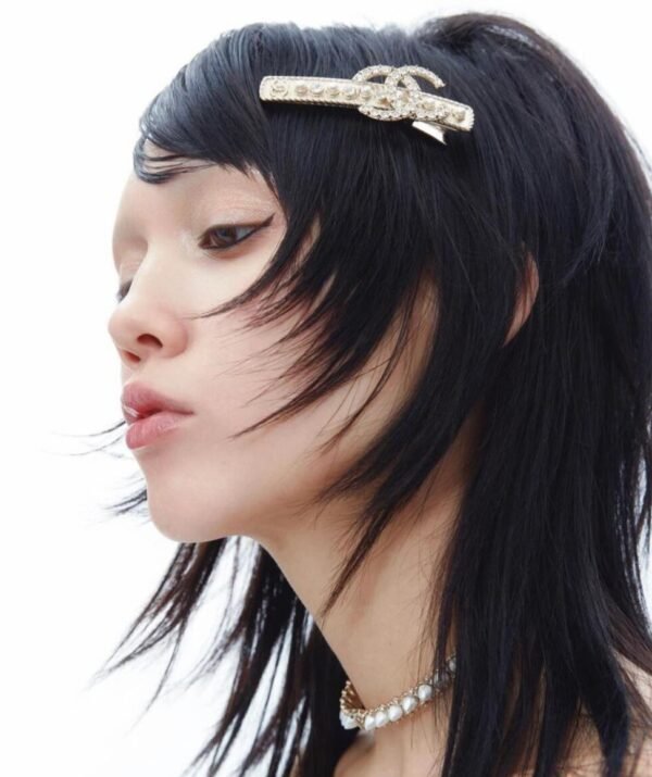 Double C Pearl and Diamond Hairpin.JW01 - Image 3