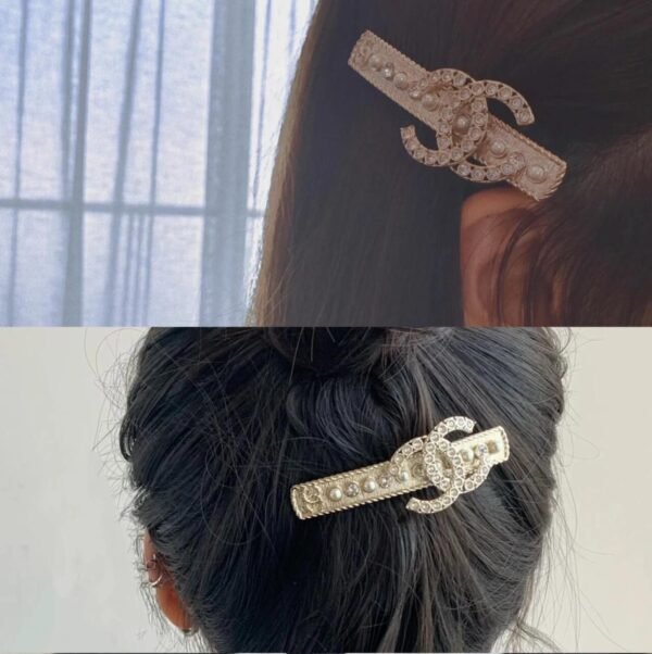 Double C Pearl and Diamond Hairpin.JW01 - Image 4