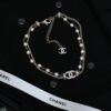 Chopin Snake Bone and Pearl diamond double-layer Necklace.JW01