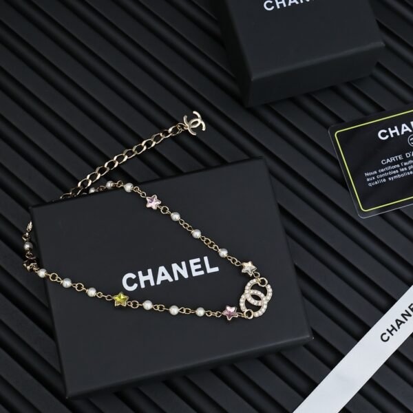 Colorful star letter necklace for spring and summer.JW01