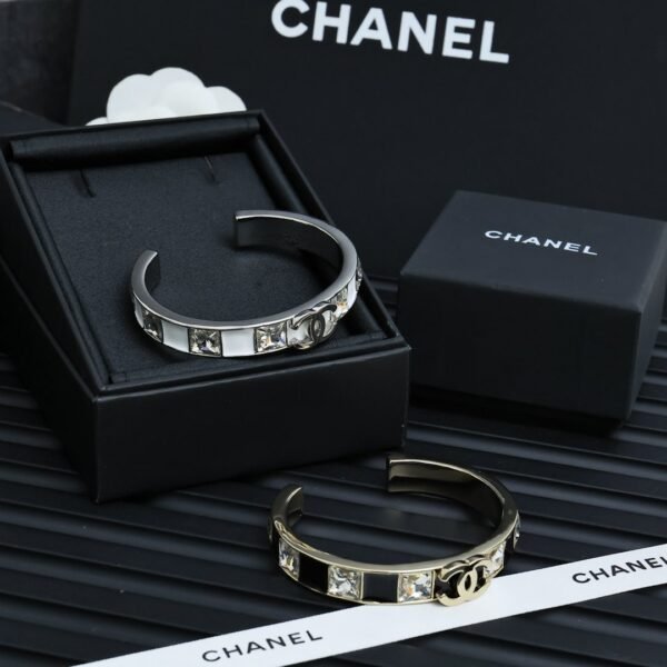 Black and White enamel square diamond bracelet.JW01 - Image 6