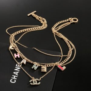 Swarovski Rhinestone multi-layer chain design same material as original.JW01