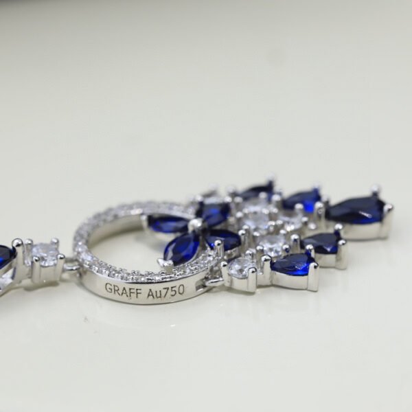 Diamond-studded High-end Silver needle luxury earrings.JW01 - Image 7