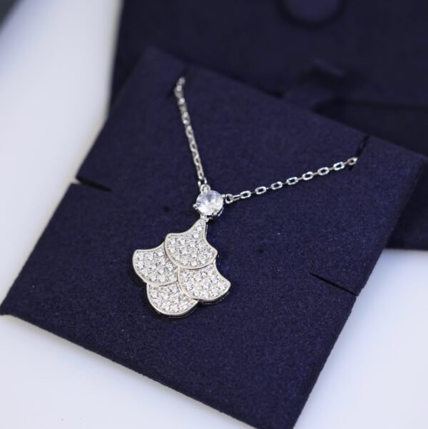 5A Zirconium diamond craftsmanship,sub gold material,18k gold layer Necklace.JW01 - Image 5