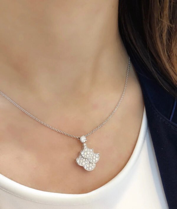 5A Zirconium diamond craftsmanship,sub gold material,18k gold layer Necklace.JW01 - Image 7