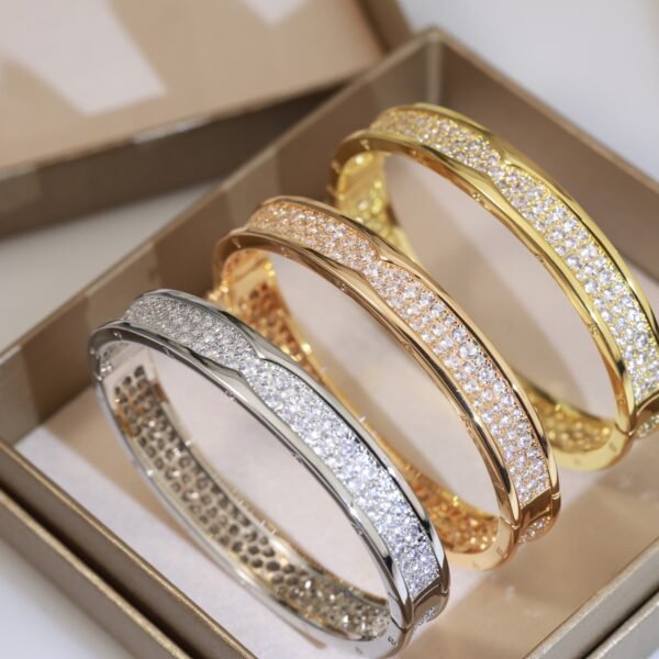 Brilliant-cut diamond that shine brightly, sub gold material electroplated with 18K gold.JW01 - Image 2