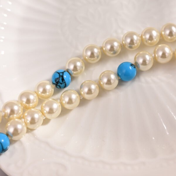 Thick gold-plated letter with high quality beads Necklace.JW01 - Image 4